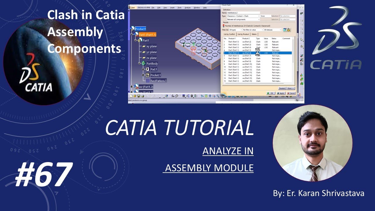 Analyze Tool in CATIA || Clash Check in Assembly