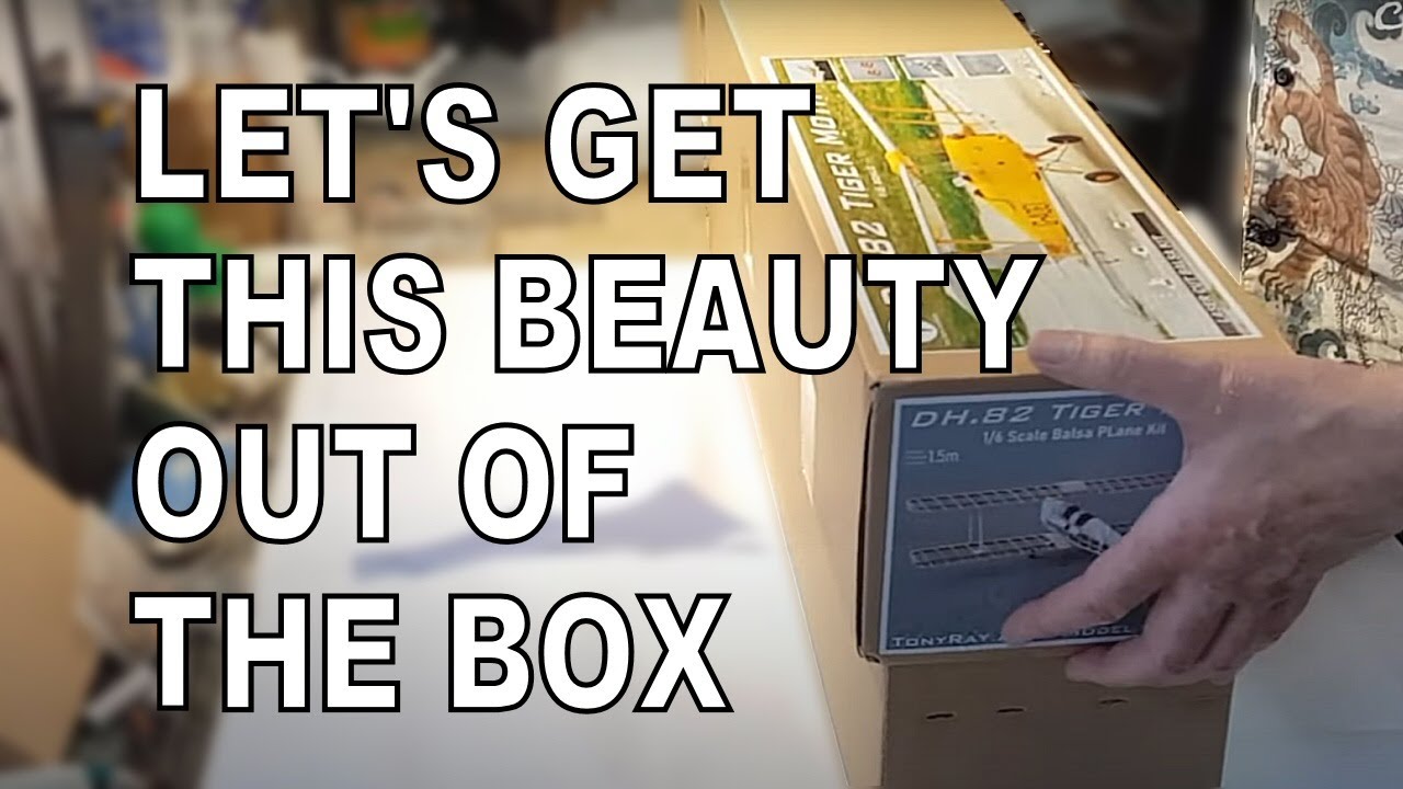 Tony Ray Tiger Moth 1.5m Kit Unboxing
