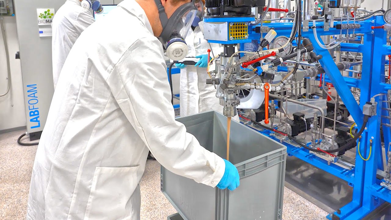 Development of sustainable PU raw material formulations under real production conditions