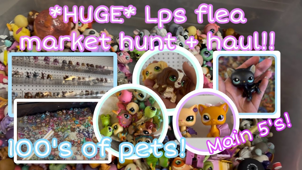 *HUGE* Lps flea market hunt + haul!! | 100’s of pets, main 5’s & more! | bins full of Lps!!