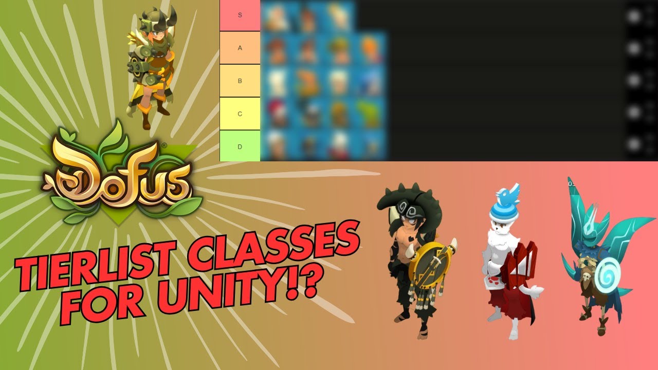 THE BEST CLASSES TO PLAY ON DOFUS UNITY | DOFUS 3 UNITY TIERLIST | [DOFUS]