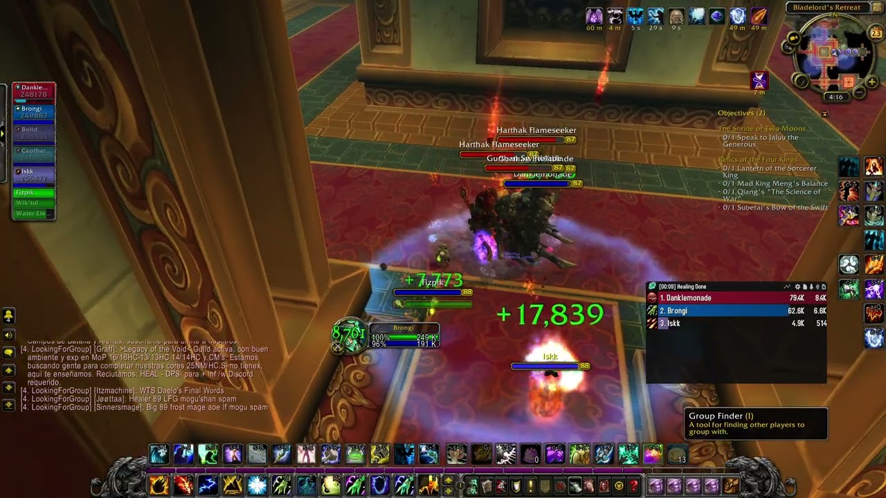 WoW MoP Classic restoration shaman leveling part 25: Palace! Monastery!