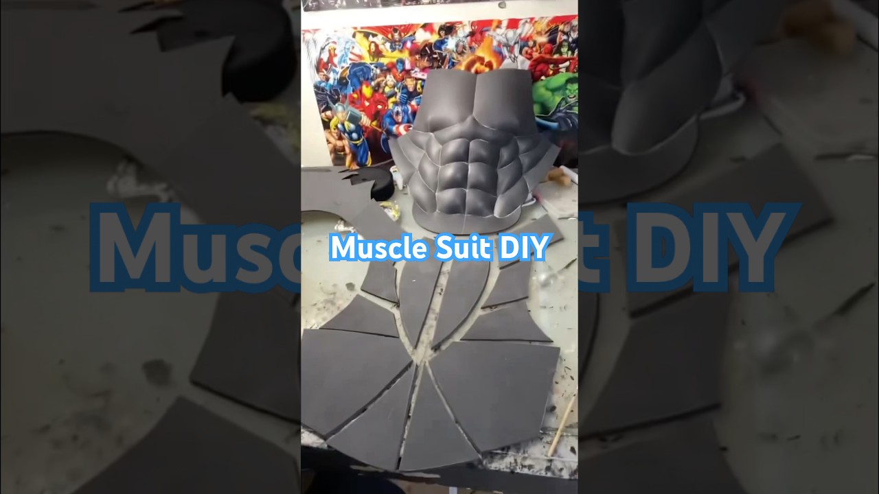Muscle suit DIY #cosplaydiy #superherocosplay #costumemaking #costumemaker #foamsmith #foamcrafts