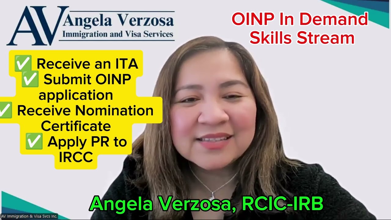 OINP Job Offer: In Demand Skills Stream 🇨🇦