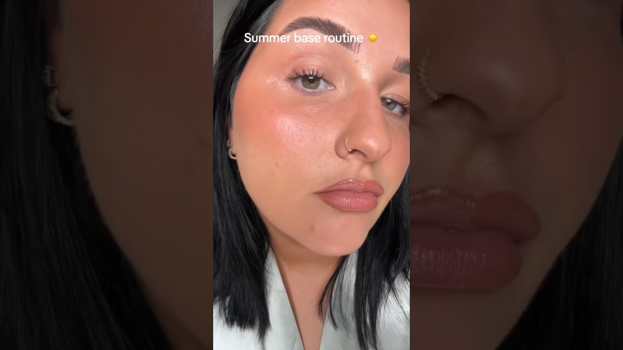 Summer base routine! #makeup #summermakeup