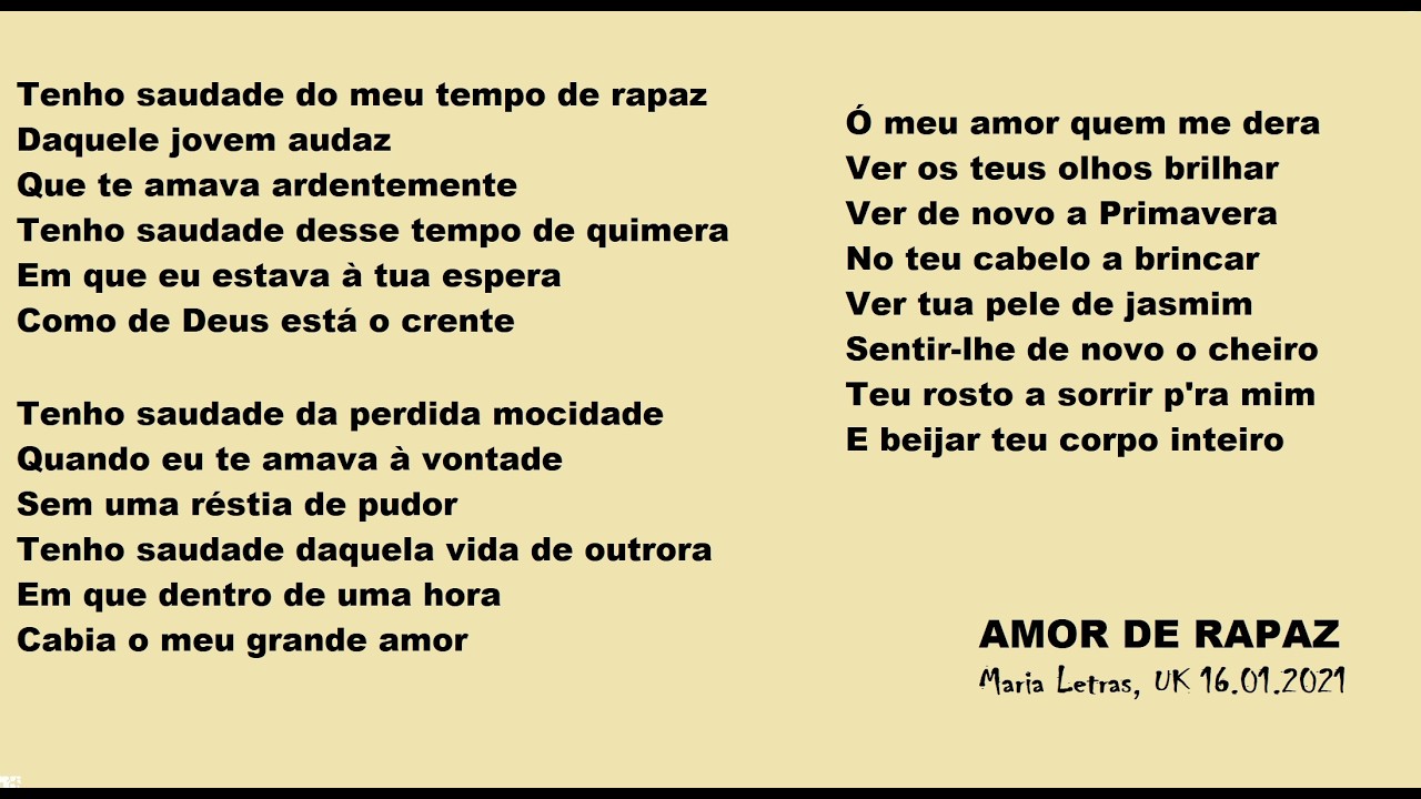 AMOR DE RAPAZ
