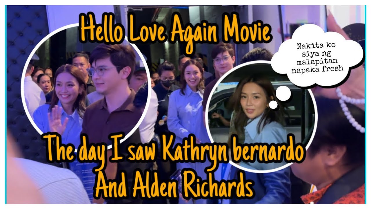 Hello Love Again cast Kathryn Bernardo and Alden Richards at SM North Edsa😍