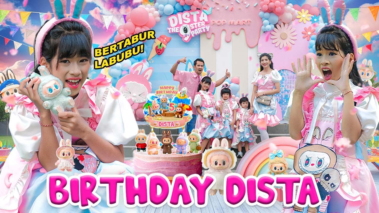 DISTA ULANG TAHUN KE 9 SERBA LABUBU!! BERTABURAN HADIAH DARI TEMEN-TEMEN TERSAYANG #viralvideo