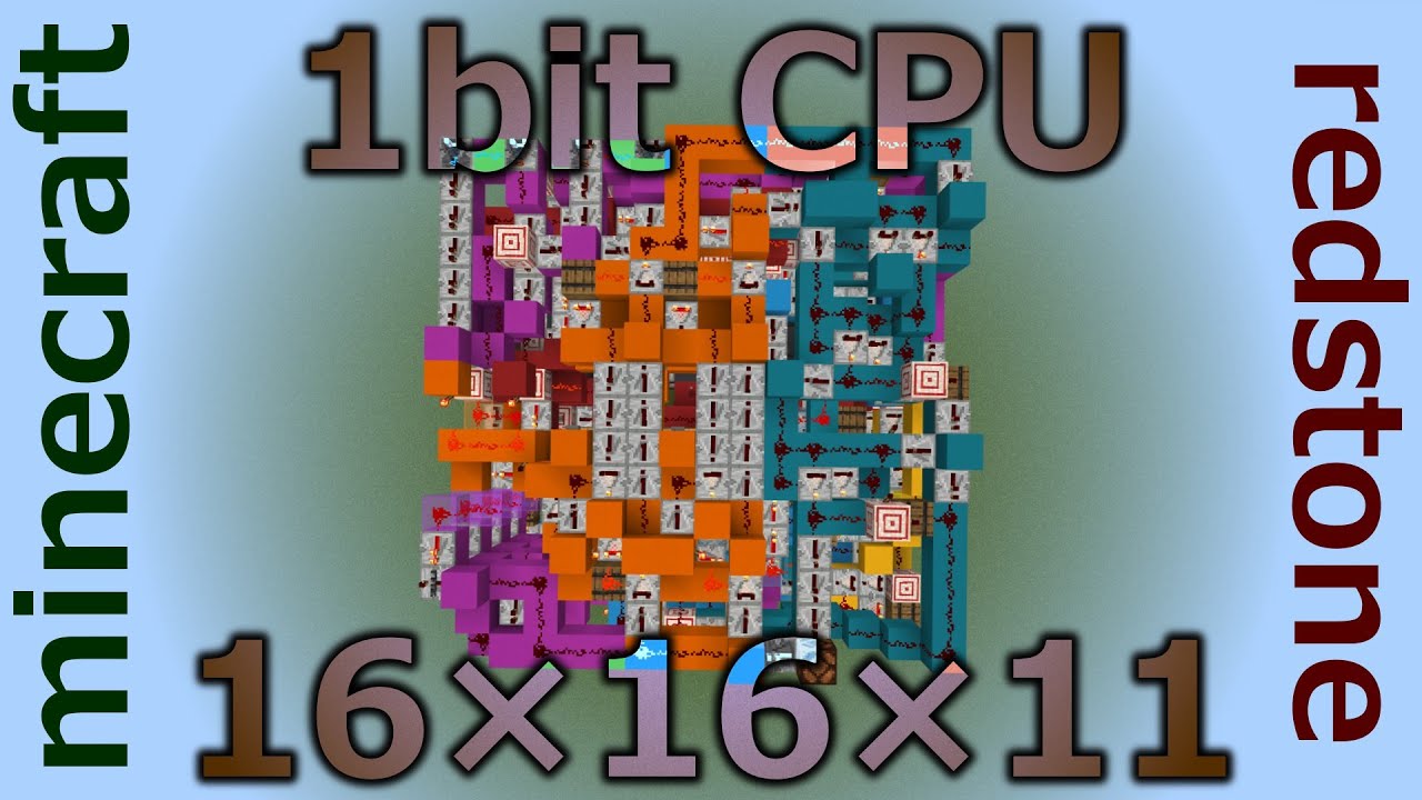 1bit・1chunk Redstone CPU「CRED VII version10」