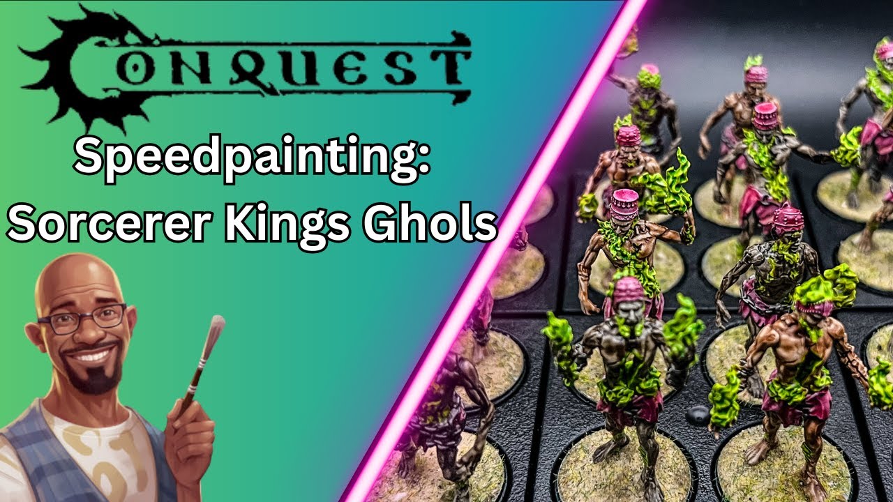 Speed Painting Sorcerer Kings Ghols for Conquest by @Para-Bellum-Games