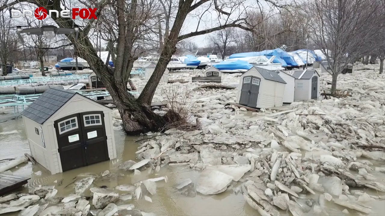 DroneFOX: Ice Jam Grand River