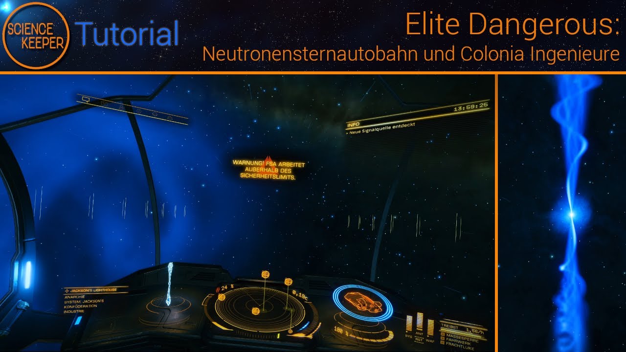 Elite Dangerous 08: Neutron Highway - Schnellstraße der Galaxie und Colonia Ingenieure (Tutorial)