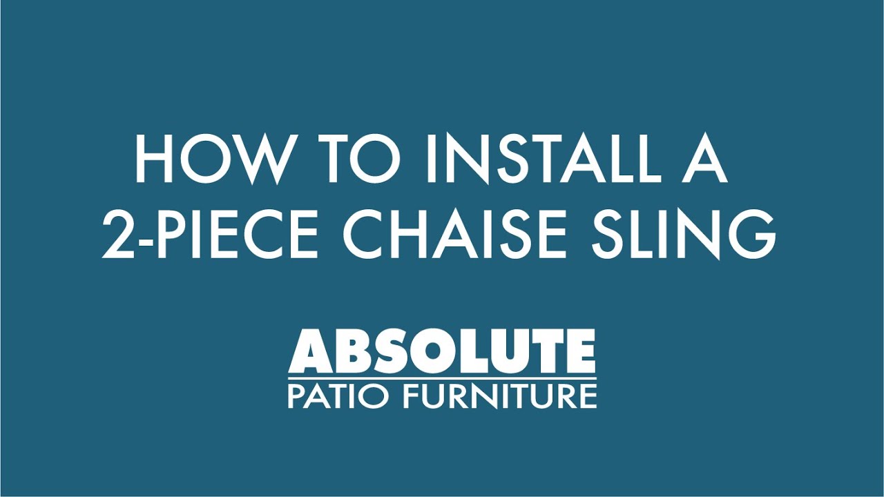 How to Install 2-Piece Sling