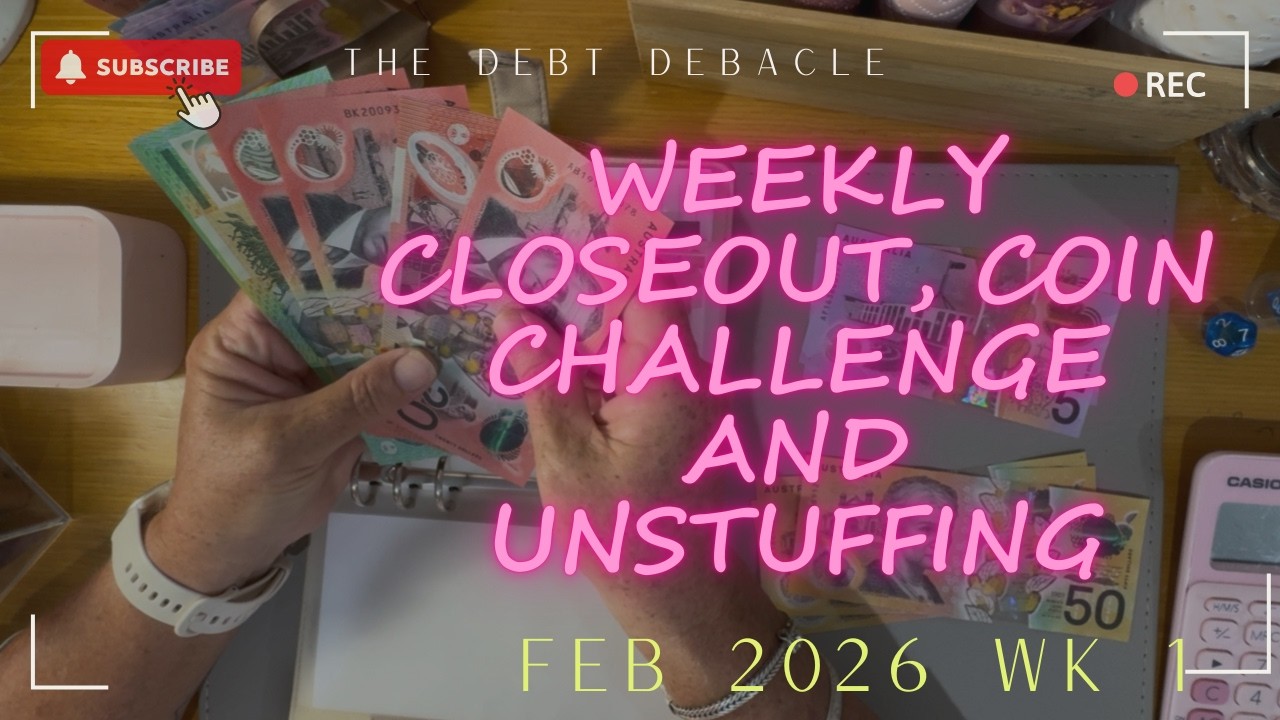 Wallet Closeout Week 6 2026 Rollover |Coin Challenge Self Employed Broke Girl Budgeting!