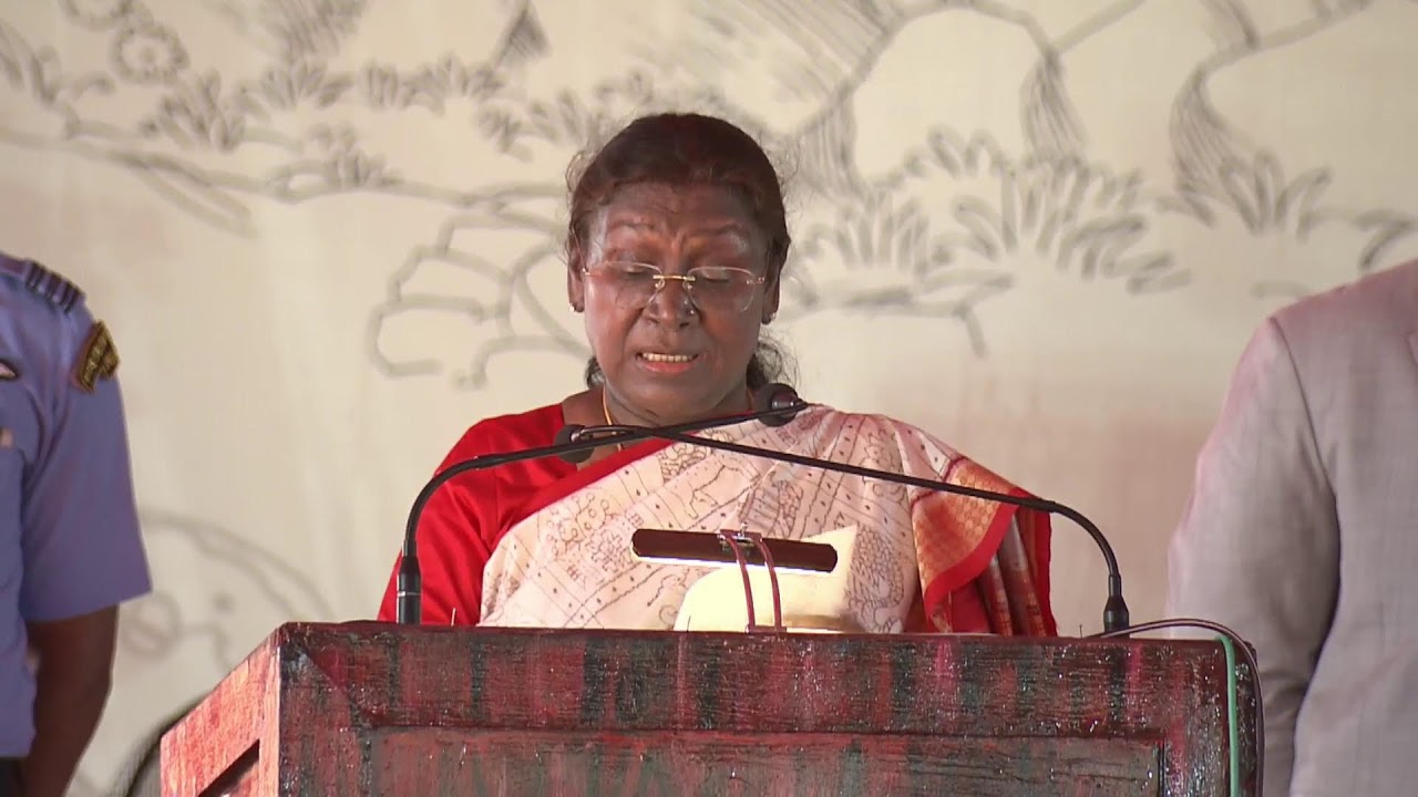 President Droupadi Murmu attends the foundation day ceremony of Bharatiya Biswabasu Shabar Samaj