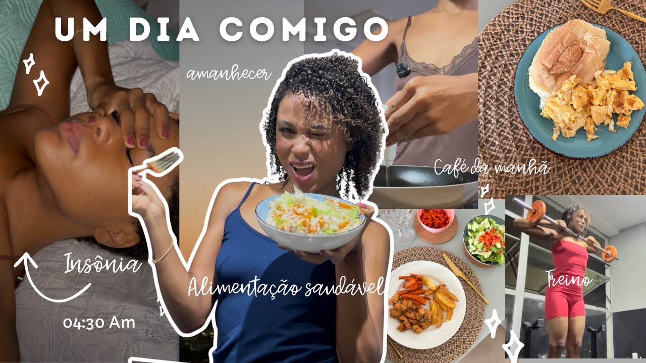 VLOG VIDA REAL | Um dia comigo: Insônia, conversa real, o que eu como em um dia e academia…