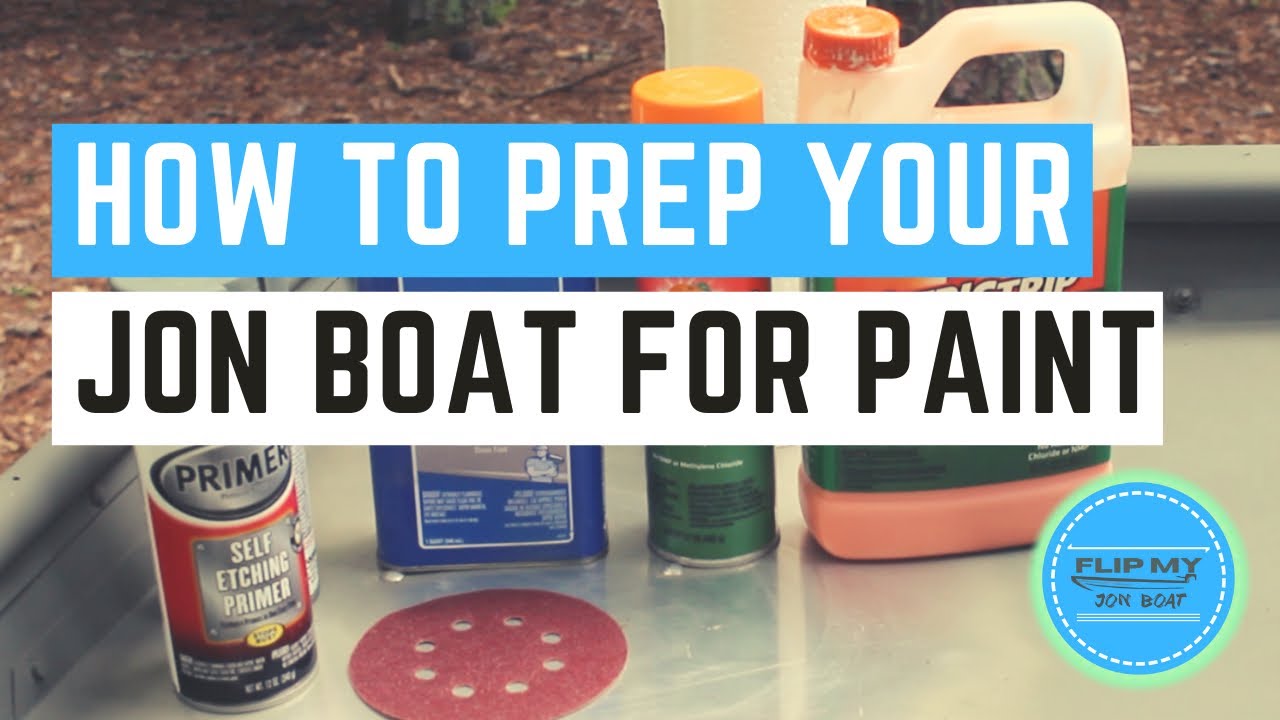How to Paint A Jon Boat - Prep For Paint (2020)