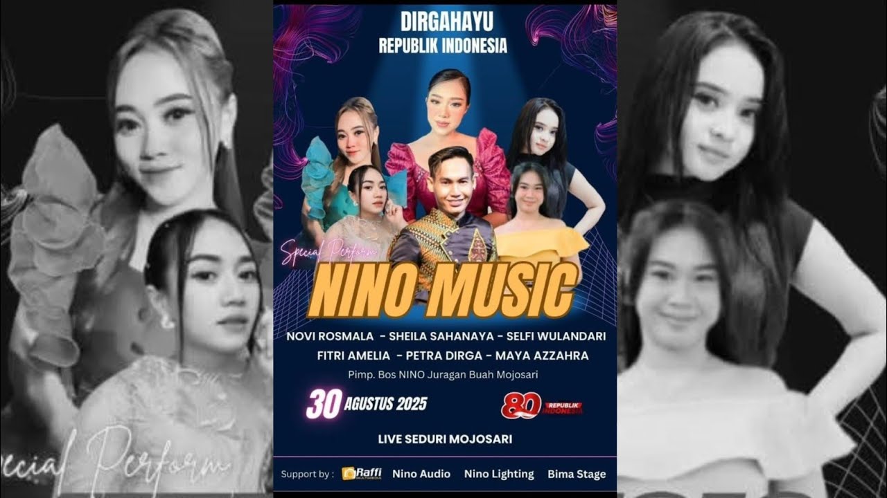 NINO MUSIC FULL ALBUM TERBARU 2025 LIVE MOJOSARI MOJOKERTO | NINO AUDIO 