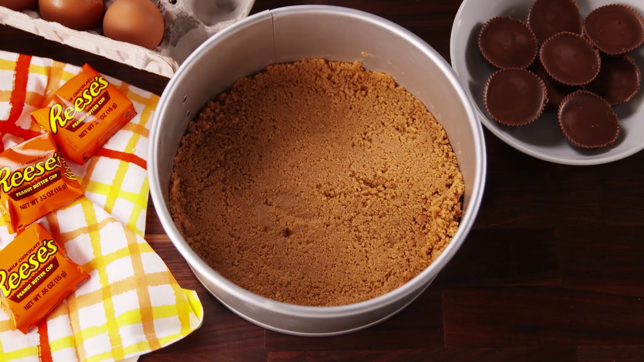 Delish Double Reese’s Cheesecake