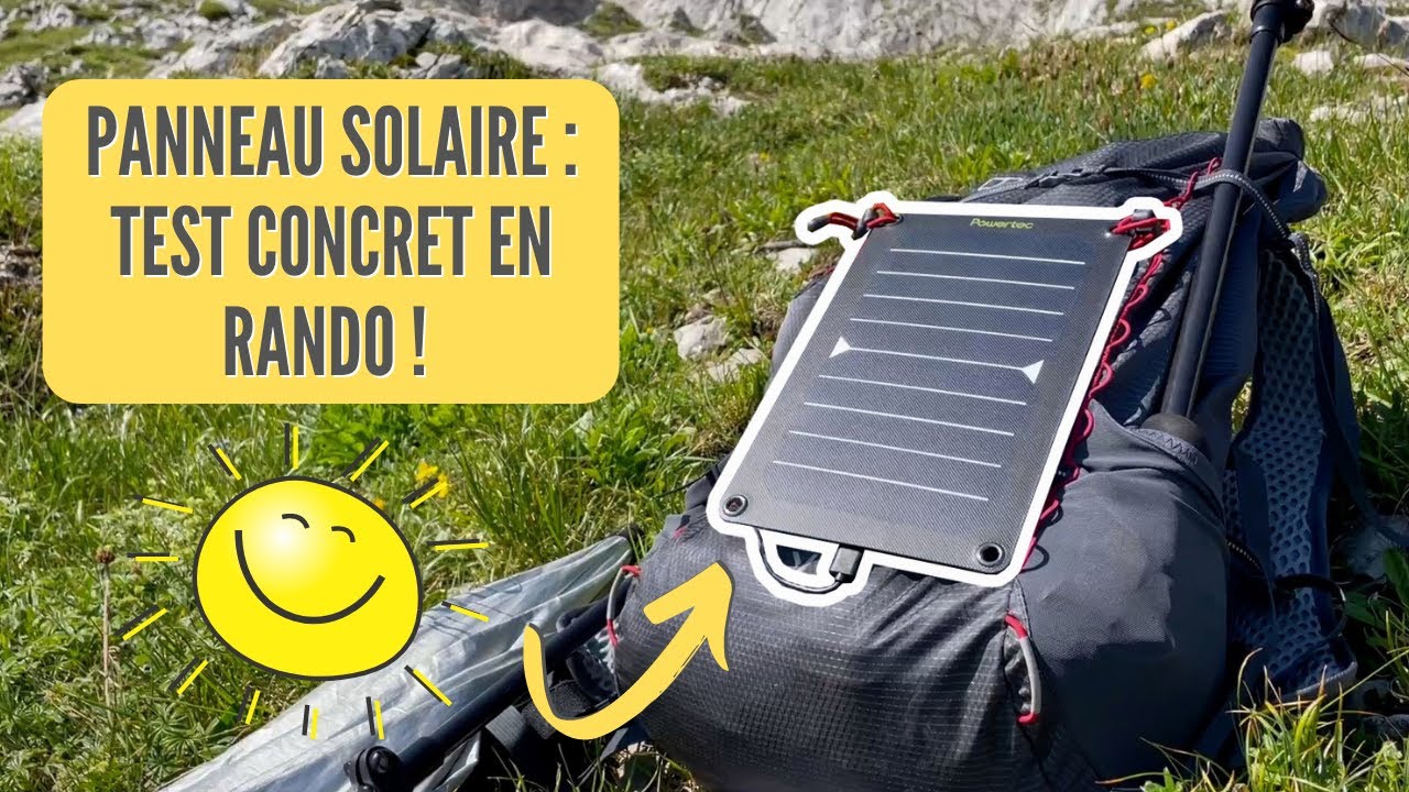 RECHARGER son smartphone avec un PANNEAU SOLAIRE en randonnée ?