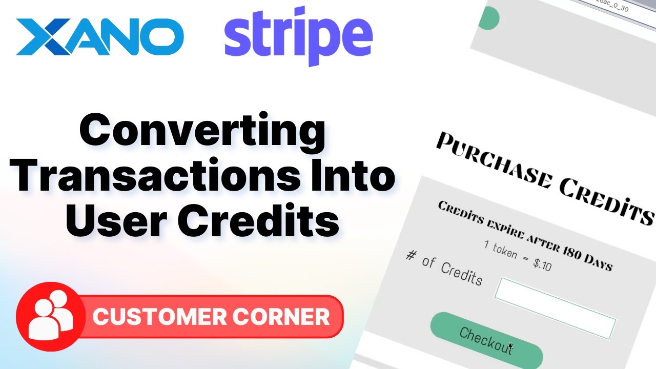 Xano Stripe Integration: Converting Transactions Into User Credits