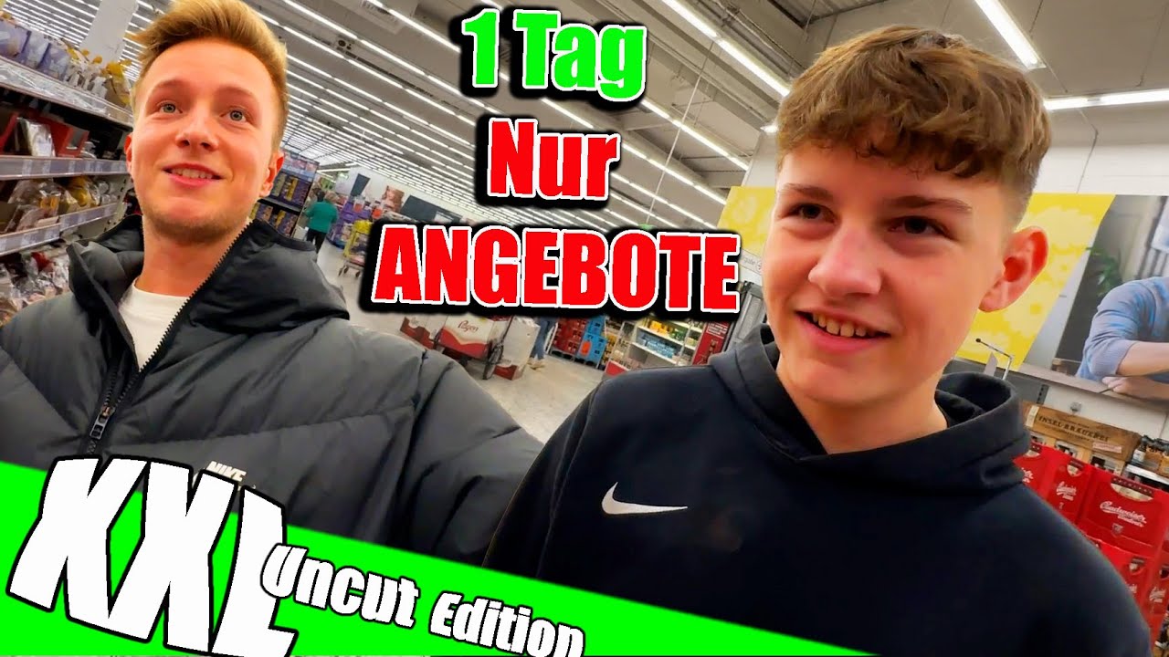 1 Tag nur ANGEBOTE essen 🍔🍕 TipTapTube 😎 TipTapTube UNCUT