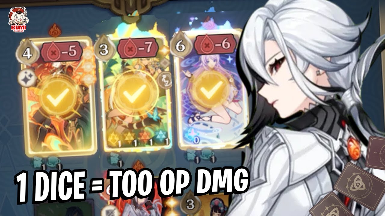 STILL TOO OP! Arlecchino 1 DICE OP DAMAGE | Genshin TCG