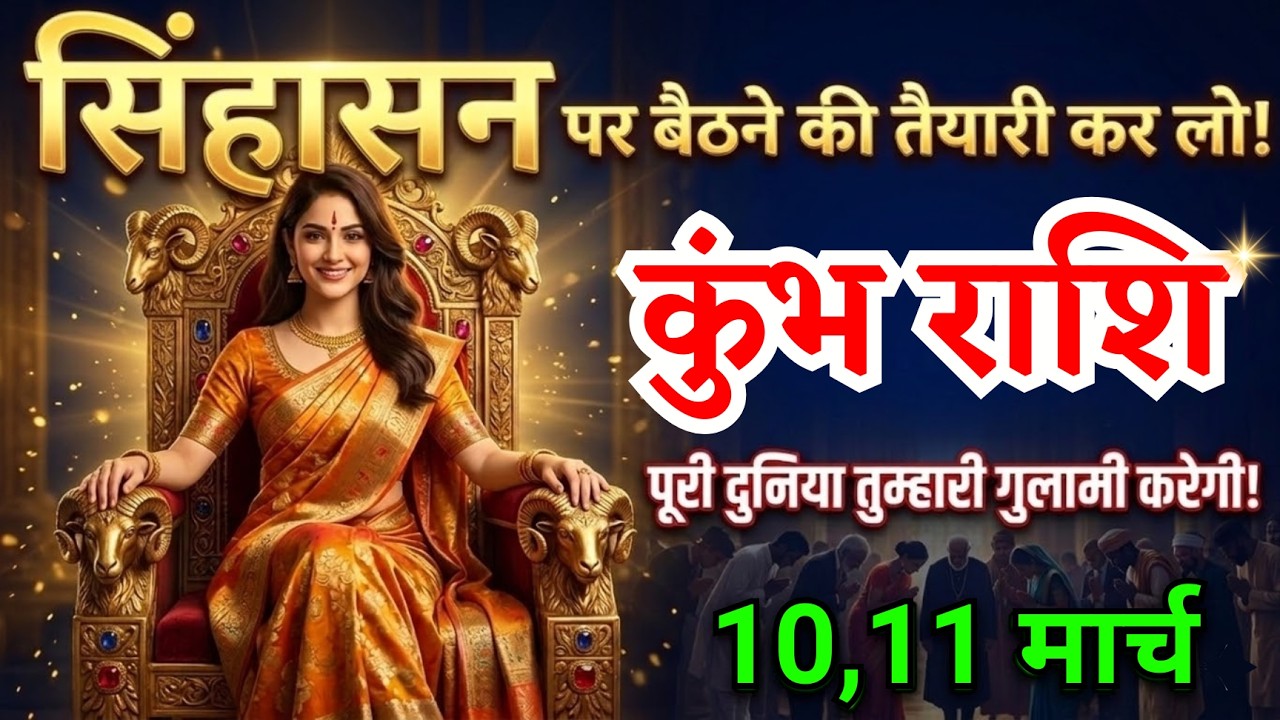 10, 11 मार्च, कुंभ राशि वालों सिंहासन पर बैठने की तैयारी कर लो, Kumbh Rashi, शुभ समाचार