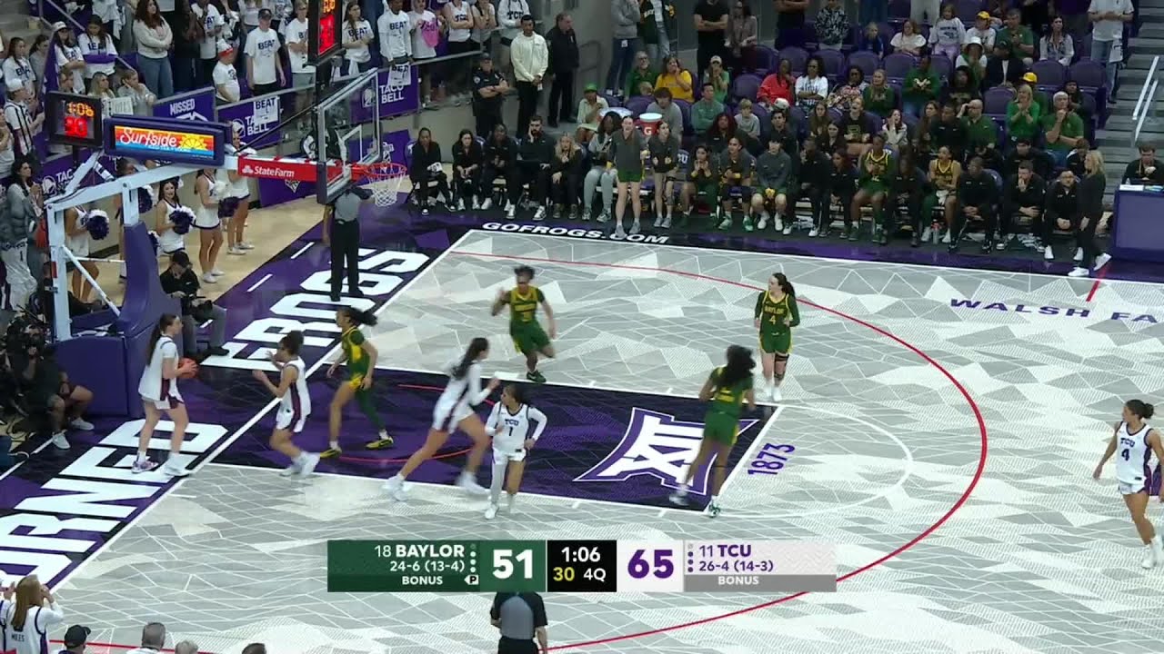 Baylor Basketball (W): Highlights at TCU | March 1, 2026