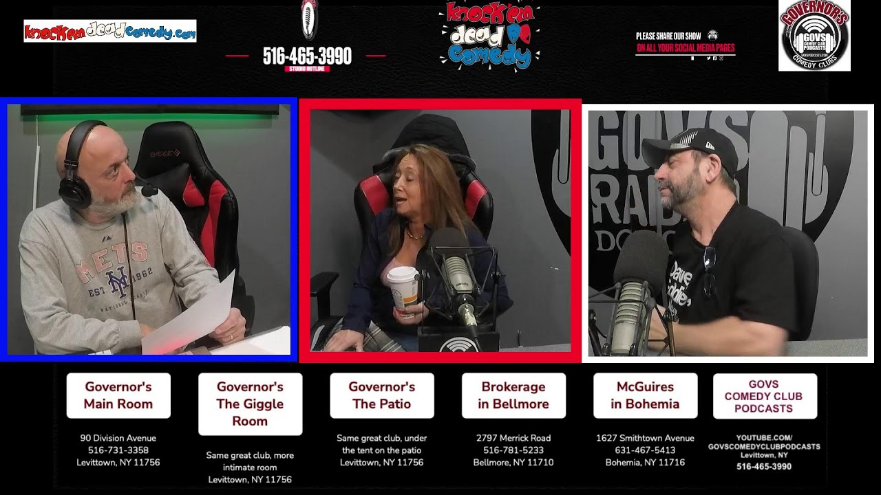 THE KNOCK EM DEAD COMEDY SHOW 1/20/26 TUESDAY TRIVIA WITH DIANE, TONY & PAUL!