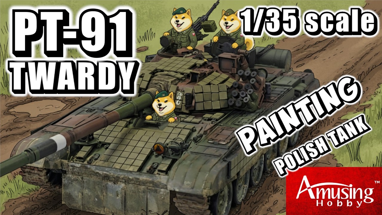 Покраска танка ПТ-91 &laquo;Тварди&raquo; в масштабе 1:35 | Забавная модель танка для хобби