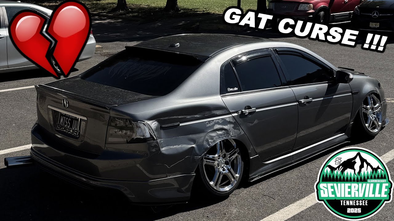 MY BIG TILT STANCE CAR GOT TOTALED IN GATLINBURG..💔 (SLAMMEDENUFF GATLINGBURG 2025)