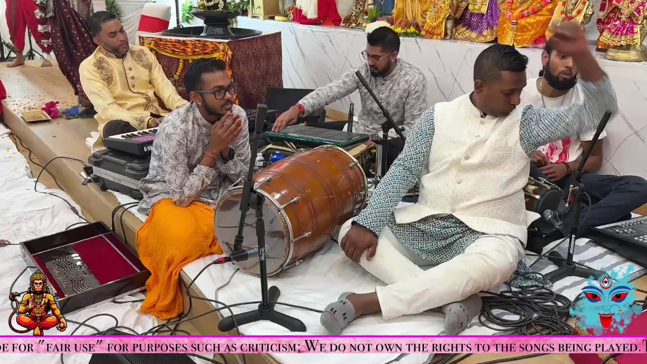 Kali Yatra Festival at Shiva Durga Mandir 309 Roseville Avenue, Newark, New Jersey, USA. Night 2