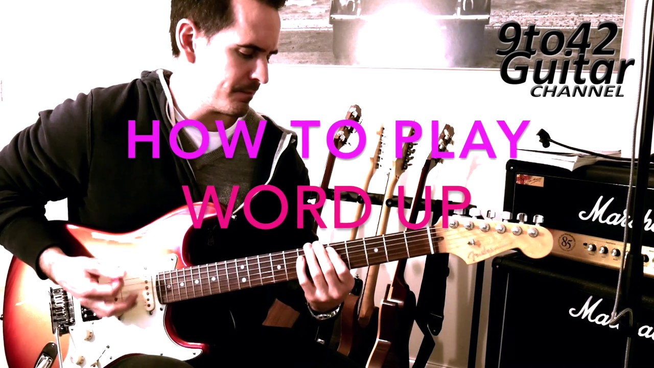 How to play Word Up by Cameo Guitar Lesson