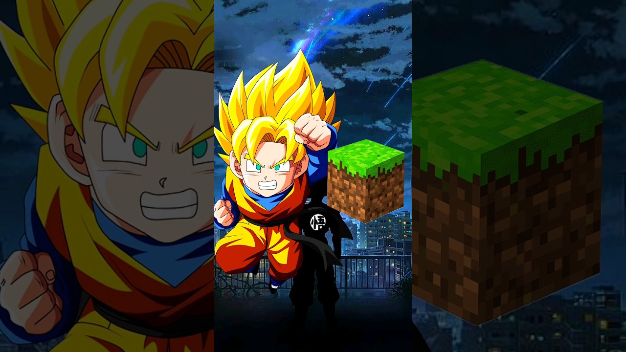 DBZ CHARACTER MINECRAFT MODE 🤯 #dragonball #anime #goku #short