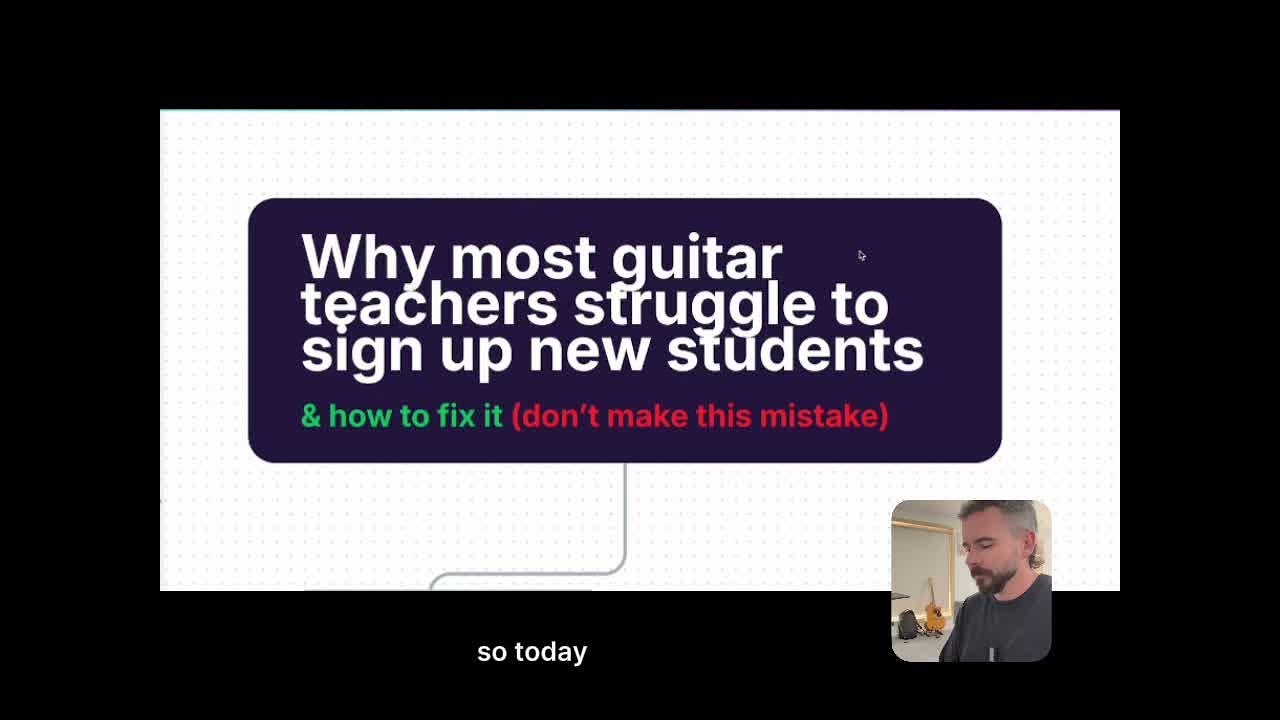 2 Reasons Your Guitar Teaching Website Isn't Getting You New Students (and how to fix it)
