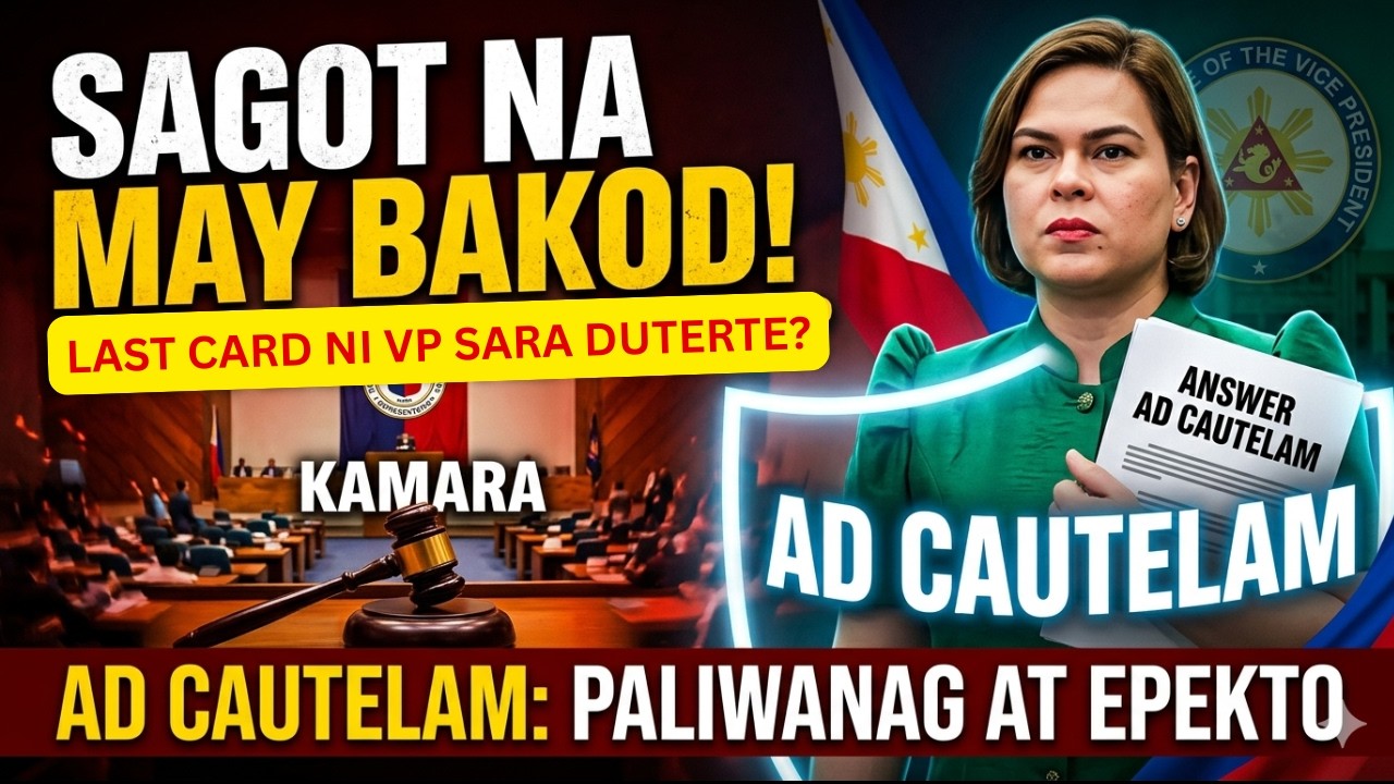 LALABAN O IIWAS SI VP SARA SA IMPEACHMENT? ANG PALIWANAG SA AD CAUTELAM. #attybuenoexplains