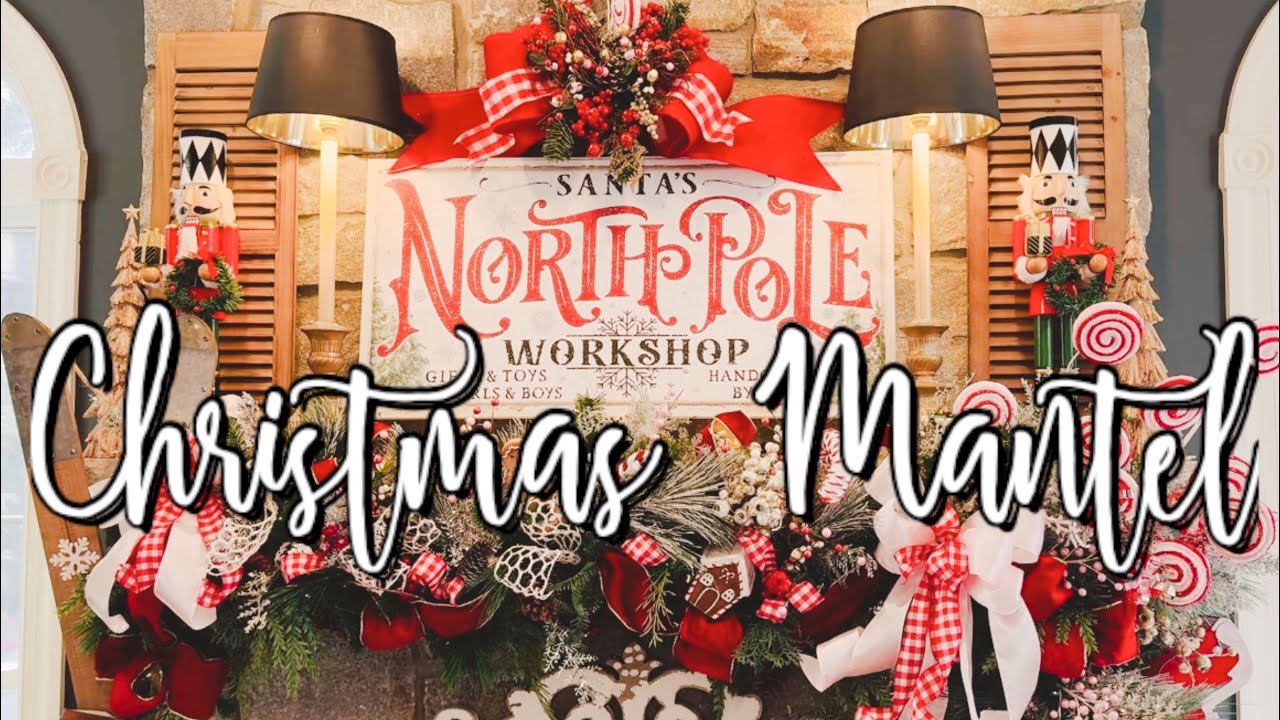 Рождественский декор камина в стиле Северного полюса 2025 #decoratewithme #christmasdecor #northpole