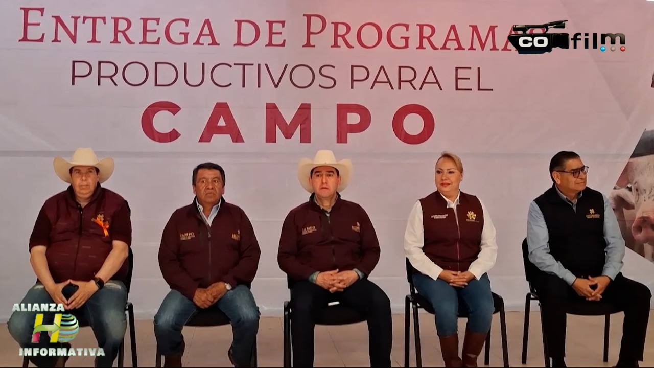 Productores reciben semillas, herramientas y vientres porcinos - Zapotlán de Juárez, Hgo