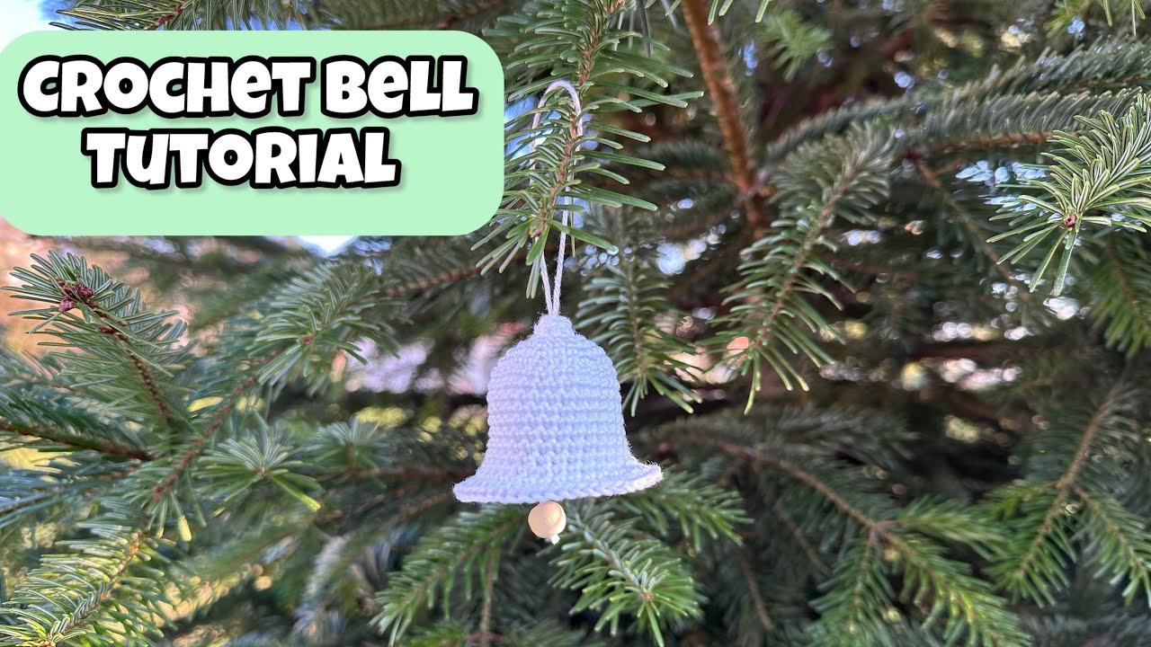 Christmas Crochet Bell Tutorial, Easy Crochet Bell, Weihnachtsglocke Häkeln Anleitung