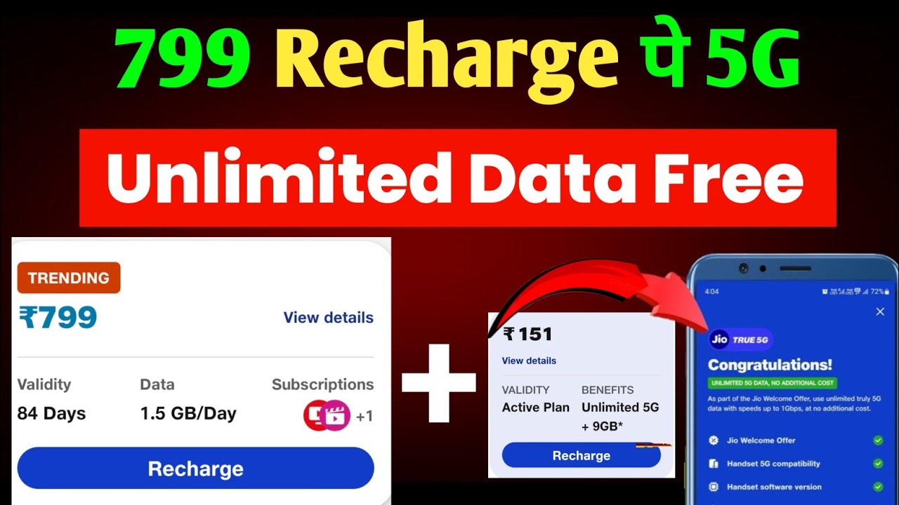how to get unlimited 5g data in jio 799 plan | Jio ₹799 Recharge Plan All Details