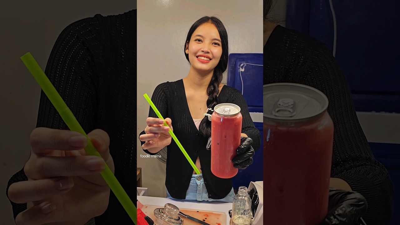 Mouth watering! Must Try Thai Watermelon Juice