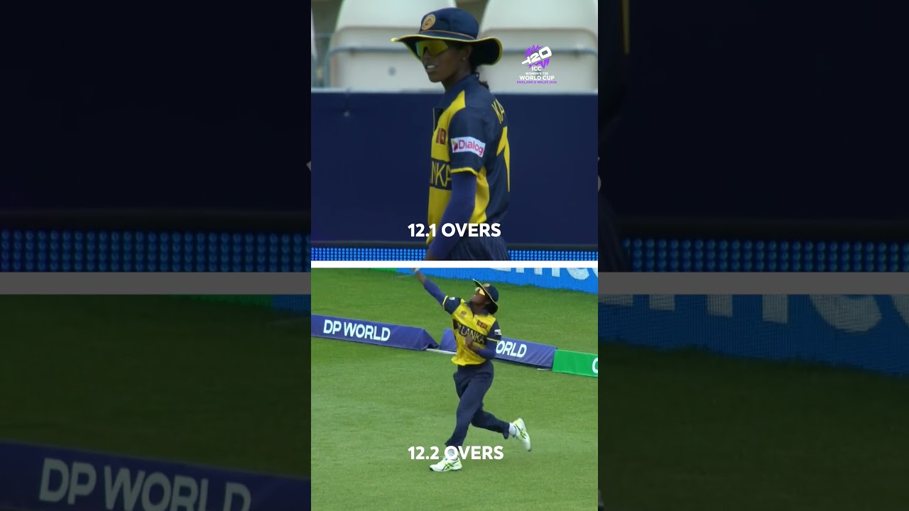 One ball changed everything for Kawya Kavindi 🙌 #T20WorldCup