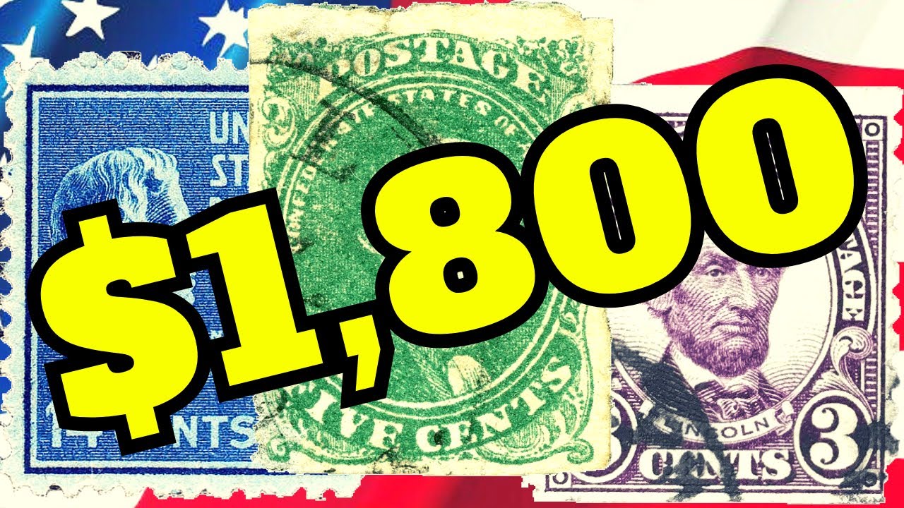 MOST VALUABLE and WANTED American US PRESIDENTS on stamps