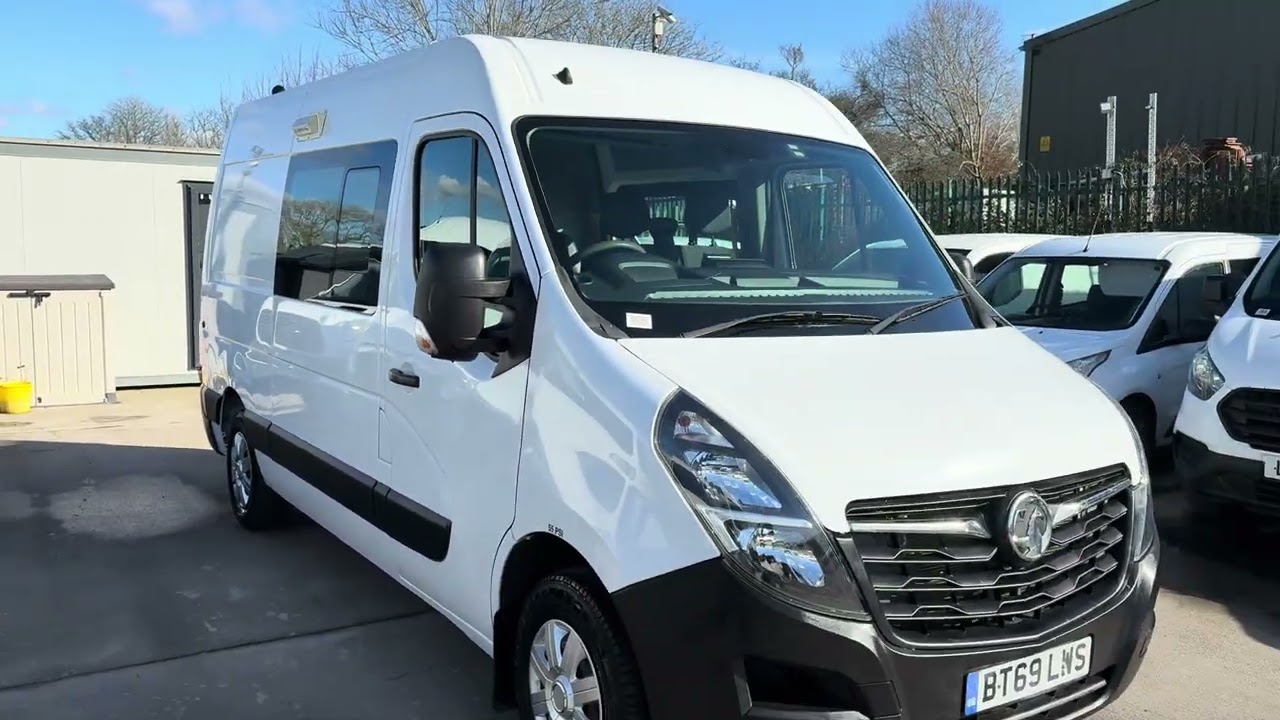 Vauxhall Movano 2.3 Turbo D 135 BHP L2H2 MWB 5 Seat Welfare Van 