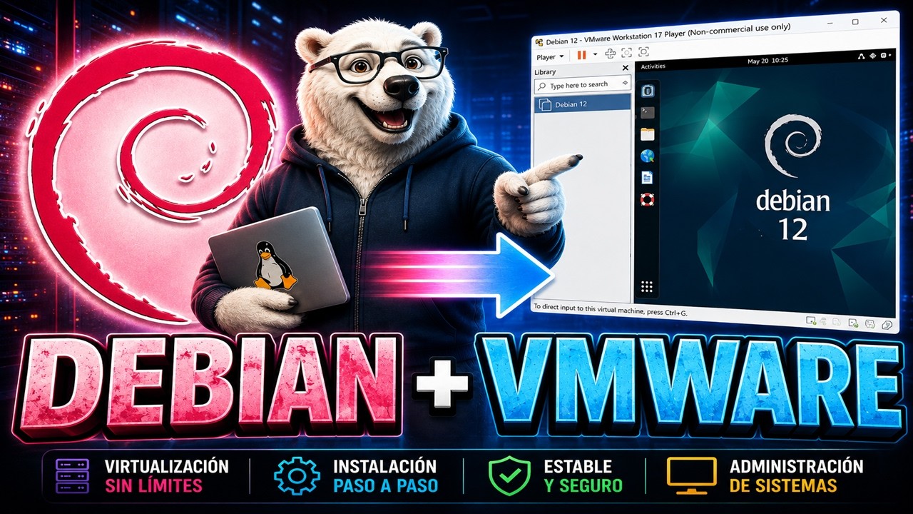 🚀 Crea tu Laboratorio Linux: Instalando Debian en VMware Player 🖥️🐧