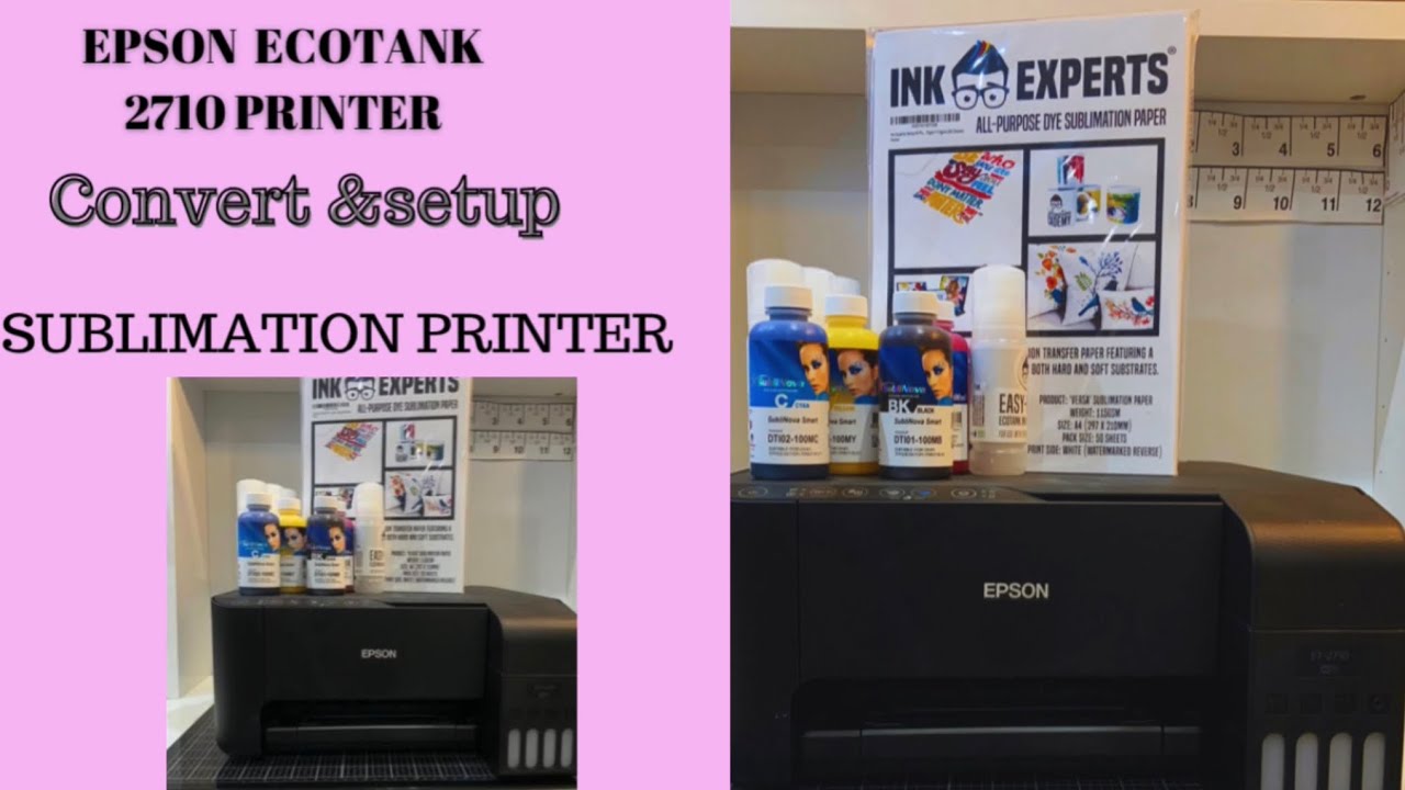 How to Convert an Epson EcoTank 2710 printer into a sublimation printer |easy setup|uK