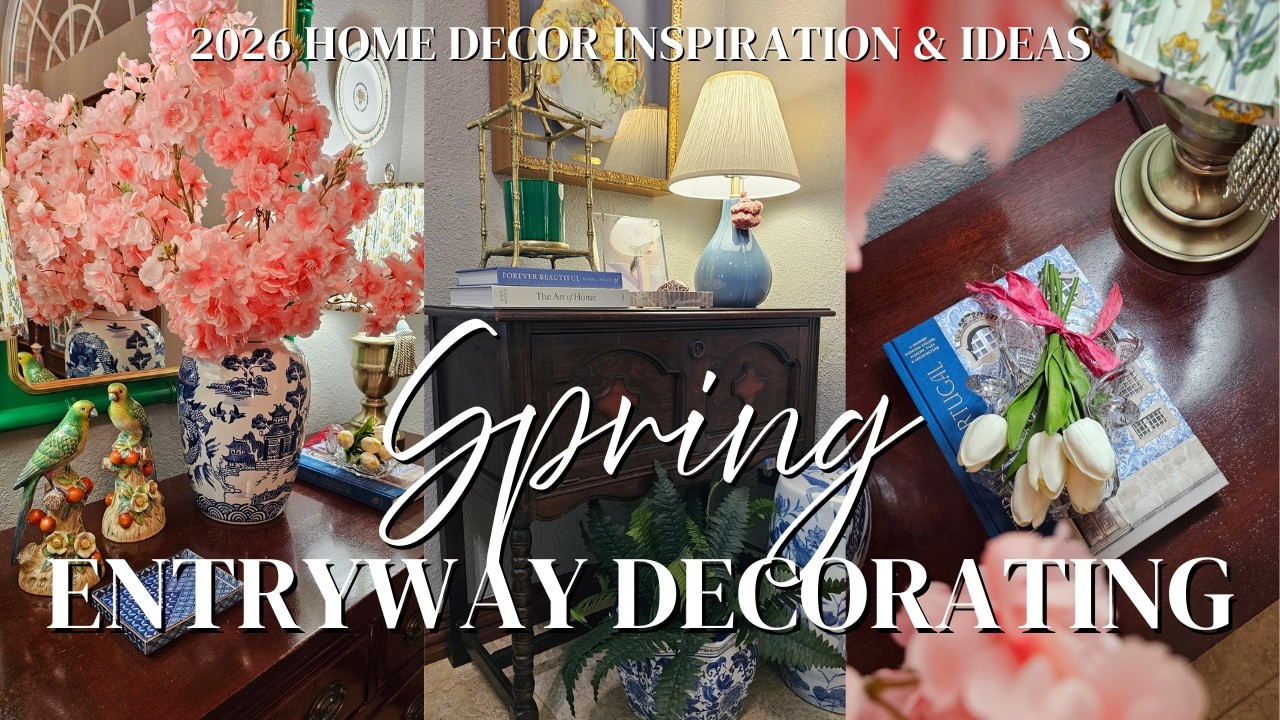 THRIFTED SPRING ENTRYWAY DECORATING 2026 | How I Created This Gorgeous Refresh