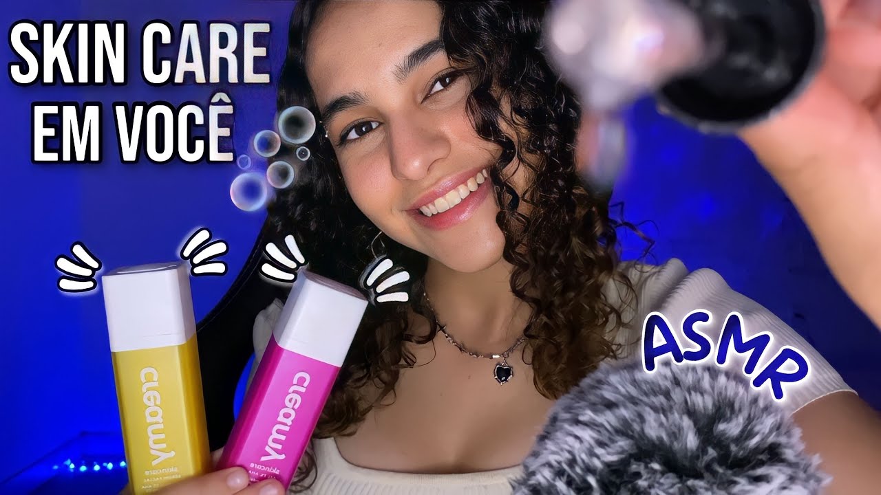 ASMR | SKINCARE RELAXANTE NO SEU ROSTINHO 🧼
