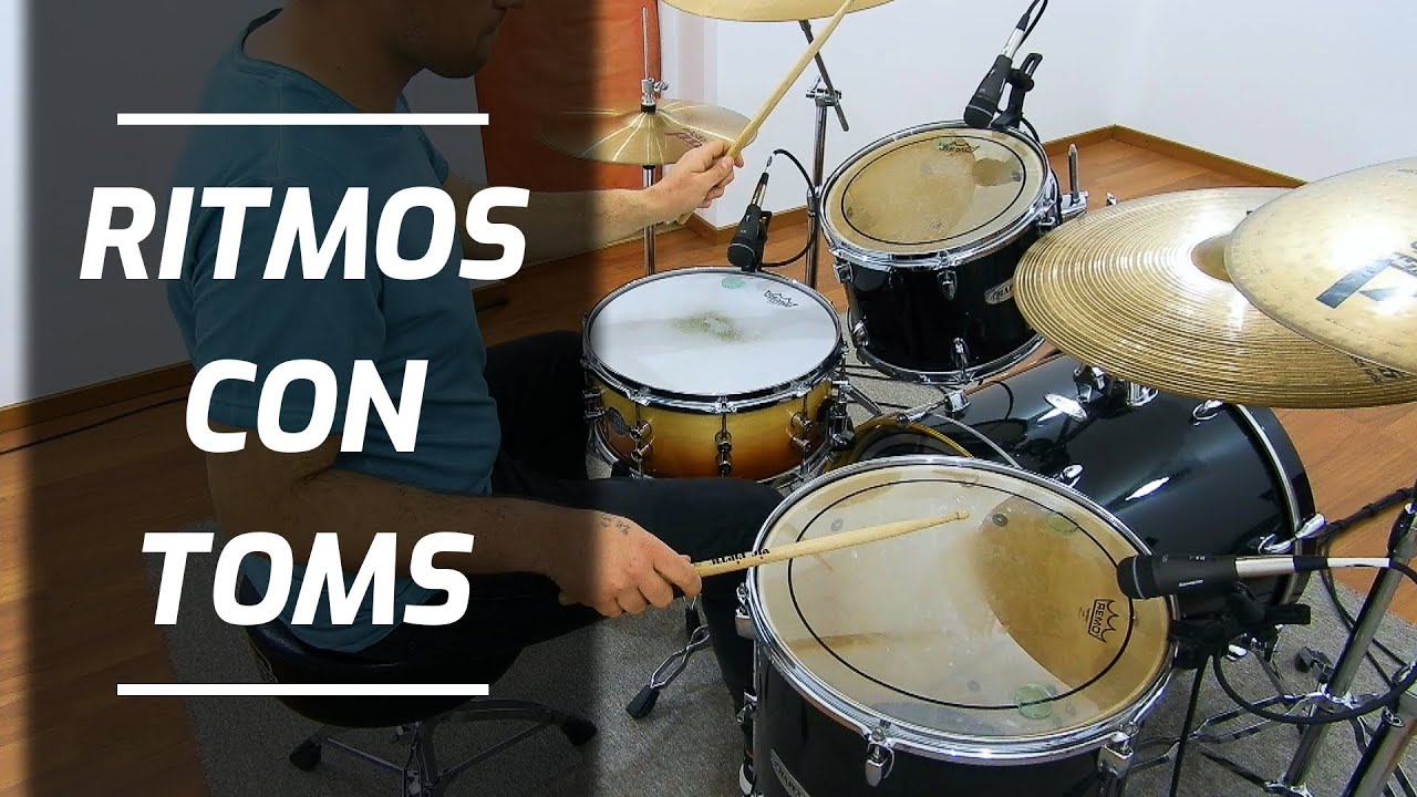 Ritmos de batería con toms y flam